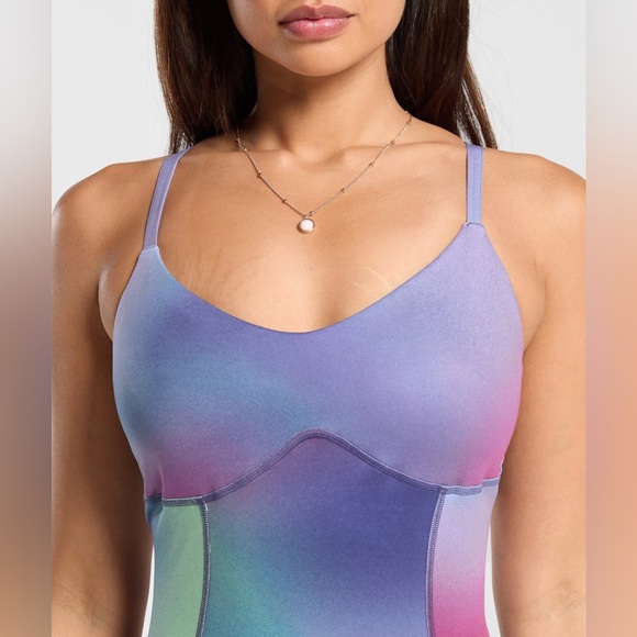 GYMSHARK | BRAND NEW | STRAPPY ALL IN ONE WORKOUT BODYSUIT | MYSTIC LILAC - Picture 4 of 8